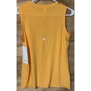 NWT Lululemon Size 6 Silk-Blend Relaxed Fit Tank Top Stretch Athletic Gym Run